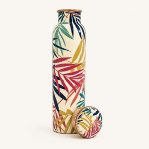 Koper waterfles palm kleur 750ml