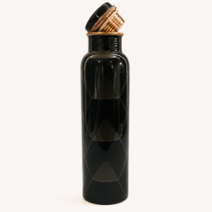 Koper waterfles zwart 750ml