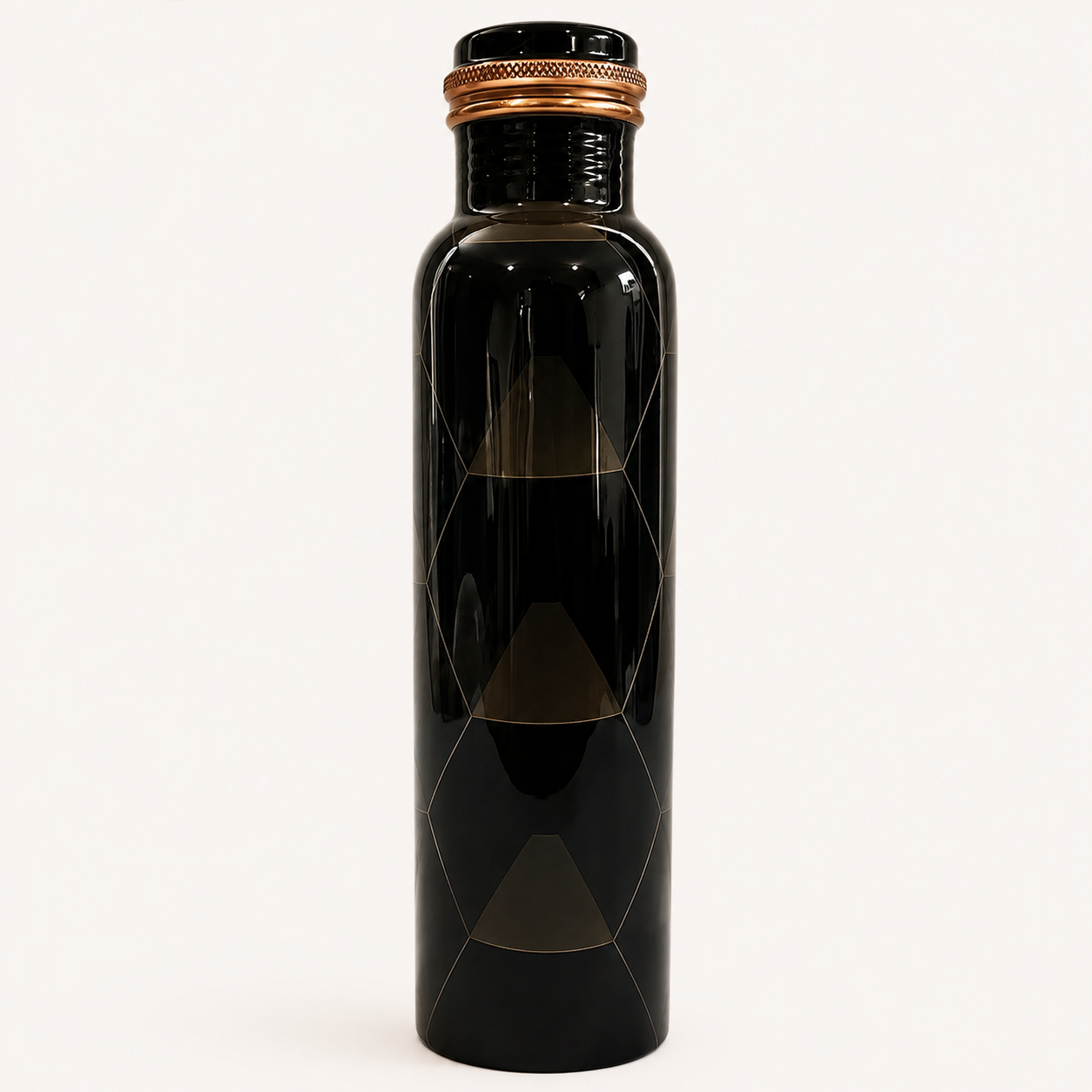 Koper waterfles zwart 750ml - Afbeelding 2